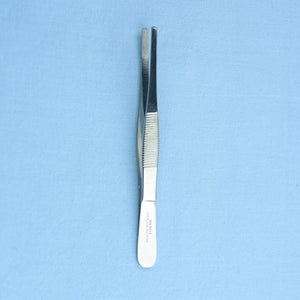 5" Thumb Dressing Forceps with Serrated Tips - Avogadro's Lab Supply