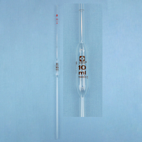 Sibata Volumetric Pipet 10 mL - Avogadro's Lab Supply