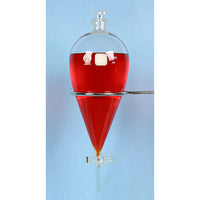 1000 mL Separatory Funnel with Glass Stopcock and Stopper - Avogadro's Lab Supply