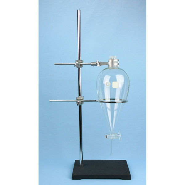 1000 mL Separatory Funnel with Support Stand and Hardware - Avogadro's Lab Supply