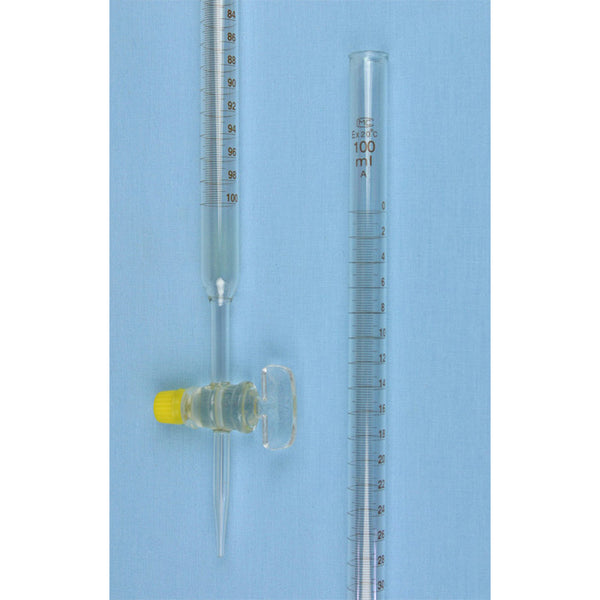 100 mL Buret Glass Stopcock Class A - Avogadro's Lab Supply