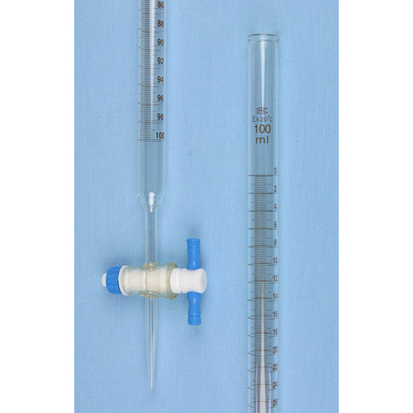 100 mL Buret w/ PTFE Stopcock Class A - Avogadro's Lab Supply