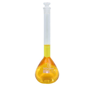 Sibata Volumetric Flask 100  mL Class A - Avogadro's Lab Supply