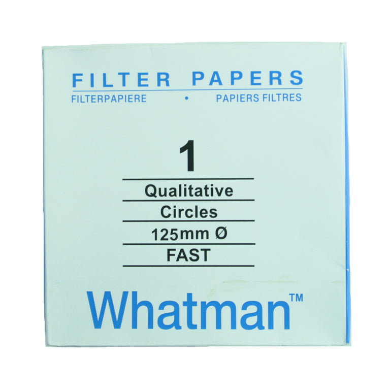 Filter Paper 12.5 cm 100 Discs Qualitative Fast 101 - Avogadro's Lab Supply