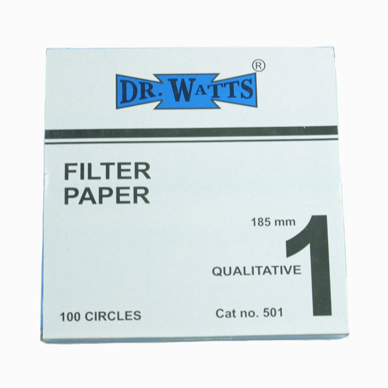 Filter Paper 18.5 cm 100 Discs Qualitative Fast 101 - Avogadro's Lab Supply