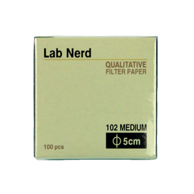 Filter Paper 5 cm 100 Discs Qualitative Medium 102 - Avogadro's Lab Supply