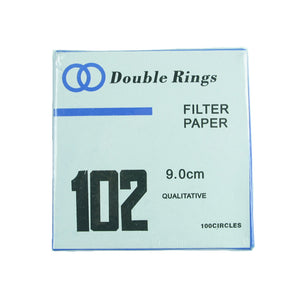 Filter Paper 9 cm 100 Discs Qualitative Medium 102 - Avogadro's Lab Supply