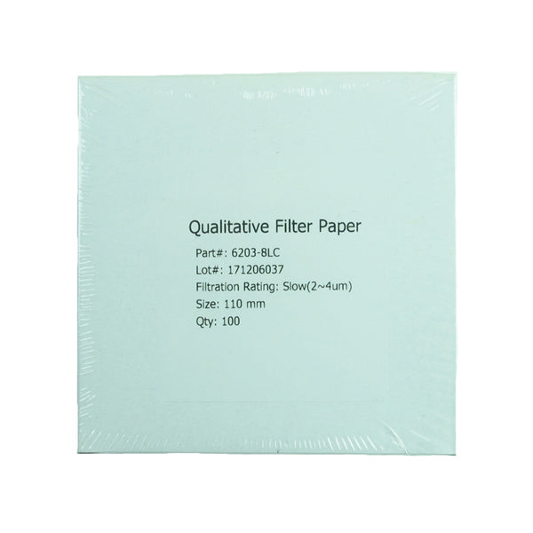 Filter Paper 11 cm 100 Discs Qualitative Slow 103 - Avogadro's Lab Supply