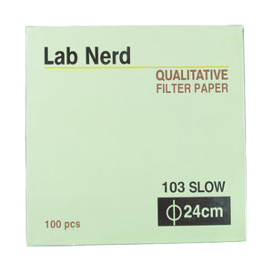 Filter Paper 24 cm 100 Discs Qualitative Slow 103 - Avogadro's Lab Supply