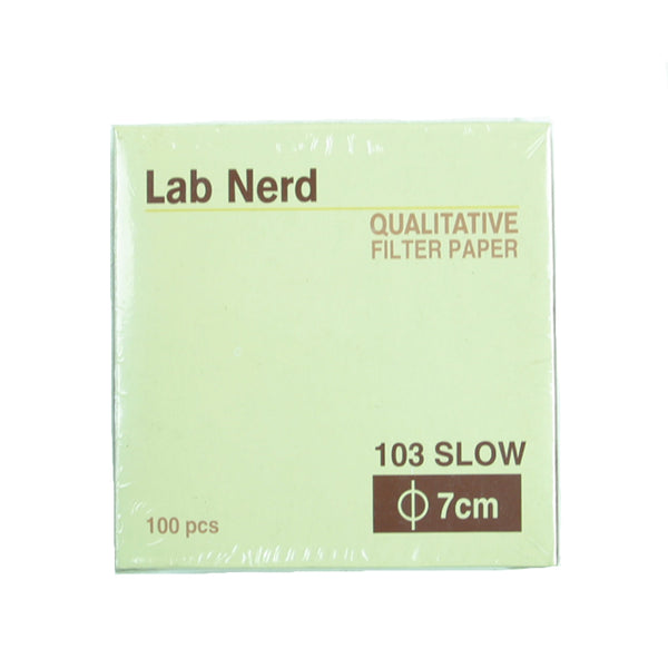 Filter Paper 7 cm 100 Discs Qualitative Slow 103 - Avogadro's Lab Supply
