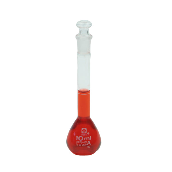 Sibata Volumetric Flask 10 mL Class A - Avogadro's Lab Supply