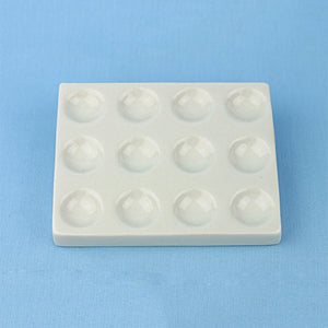 12 Well Porcelain Spot Plate - Avogadro's Lab Supply