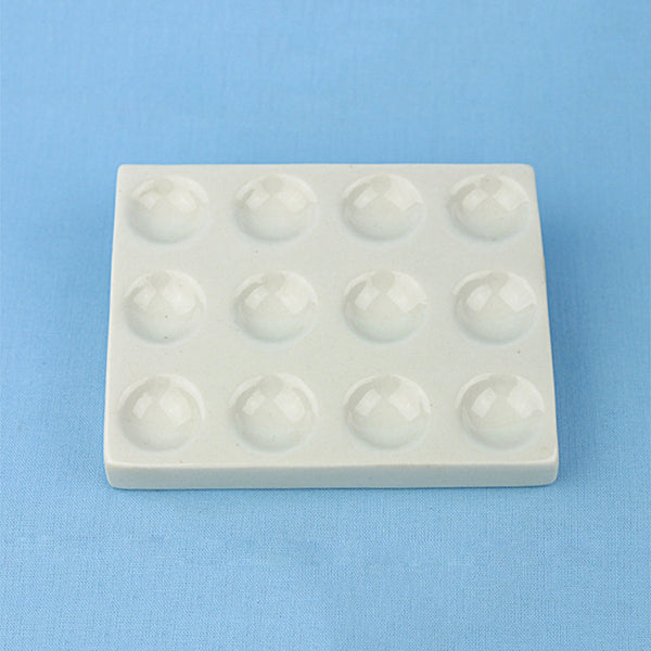 12 Well Porcelain Spot Plate - Avogadro's Lab Supply