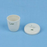 15 mL Porcelain Crucible with Lid - Avogadro's Lab Supply