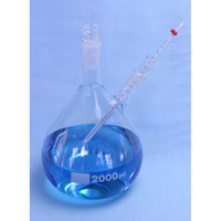 Two Neck Steam Distillation Flask 2000 mL with adapter - Avogadro's Lab Supply

