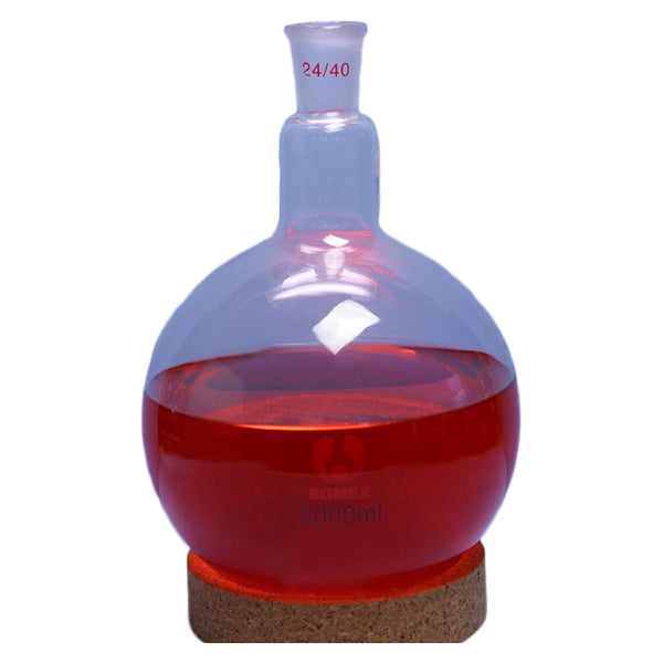 24/40 Round Bottom Flask 2000 mL - Avogadro's Lab Supply