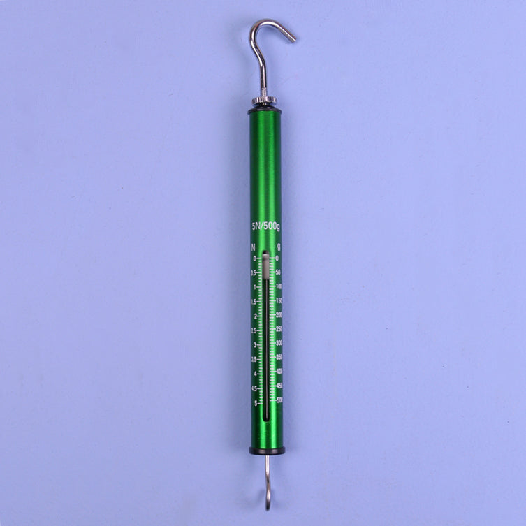 Aluminum Spring Scale 500 g / 5 Newtons - Avogadro's Lab Supply