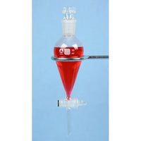 50 mL Separatory Funnel with Glass Stopcock and Stopper - Avogadro's Lab Supply