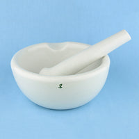 Porcelain Mortar and Pestle 6" - Avogadro's Lab Supply
