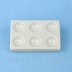 6 Well Porcelain Spot Plate - Avogadro's Lab Supply