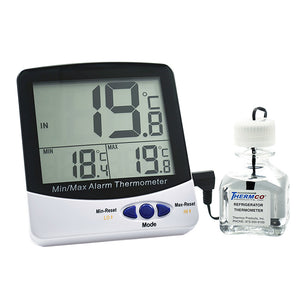 Certified Digital Freezer Thermometer -50  to 70 C Cert @ -20.0ºC - Avogadro's Lab Supply