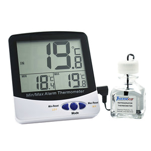 Certified Digital Ambient RoomThermometer -50  to 70 C Cert @ +22ºC - Avogadro's Lab Supply