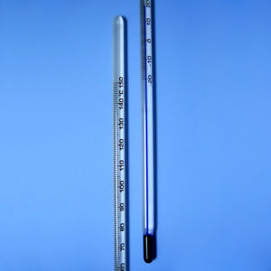 Calibrated Accu-Safe 12" Lab Thermometer -20 to 150 C - Avogadro's Lab Supply