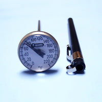 Magnified Dial Thermometer 0 to 220 F w/ 5" Stem - Avogadro's Lab Supply
