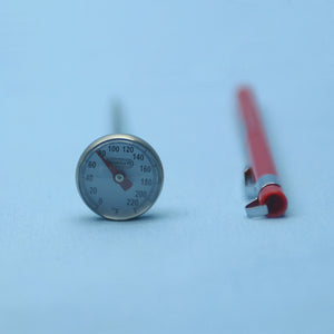 Magnified Dial Thermometer 0 to 220 F w/ 5" Stem - Avogadro's Lab Supply