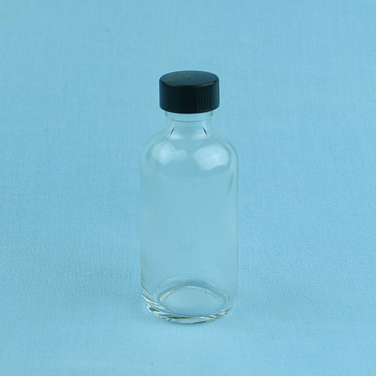 60 mL Boston Round Flint Solution Bottle - Avogadro's Lab Supply