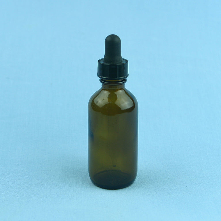 60 mL Boston Round Amber Dropping Bottle - Avogadro's Lab Supply