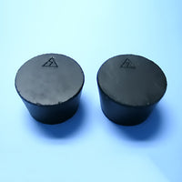 Size 7 Black Rubber Stoppers (Count 2) - Avogadro's Lab Supply