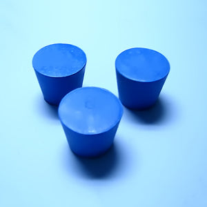 Blue Rubber Stoppers Size 6 (Count 3) - Avogadro's Lab Supply