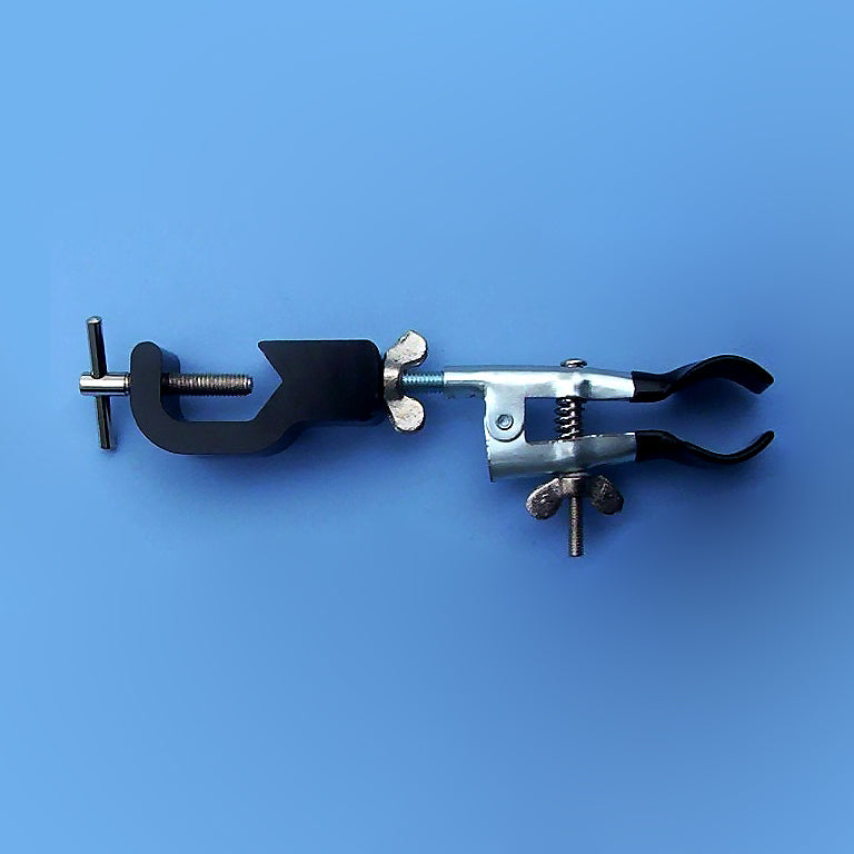 Coated Utility Clamp with Aluminum Muff - Avogadro's Lab Supply