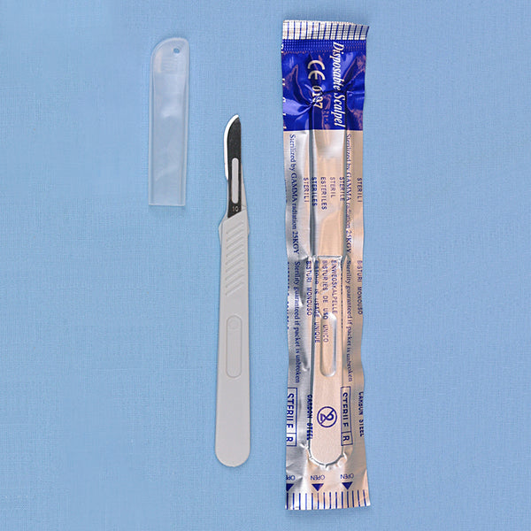 Disposable Sterile Scalpel with a # 10 Blade - Avogadro's Lab Supply