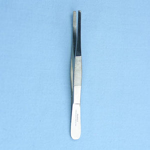 5.5" Thumb Dressing Forceps with Serrated Tips - Avogadro's Lab Supply