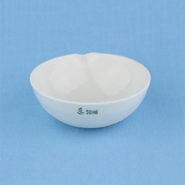 50 mL Porcelain Evaporation Dish - Avogadro's Lab Supply