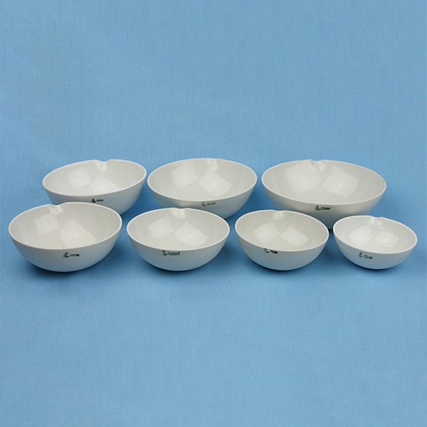 Porcelain Evaporation Dish Set (6 pcs) - Avogadro's Lab Supply