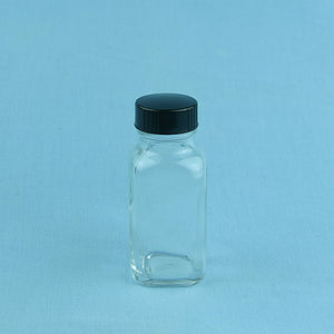 60 mL French Square Flint Solution Bottle - Avogadro's Lab Supply