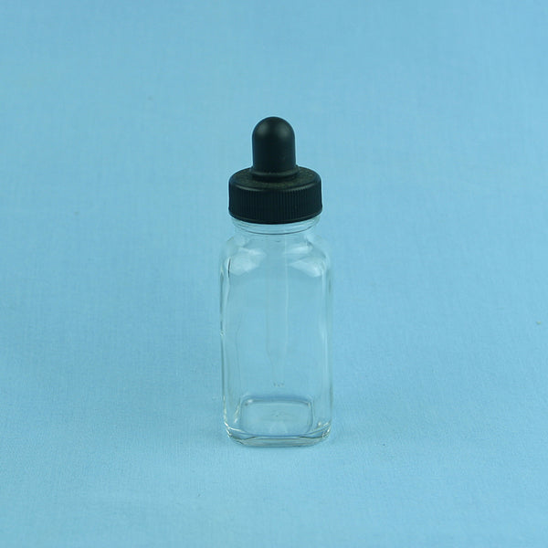 60 mL French Square Flint Dropping Bottle - Avogadro's Lab Supply