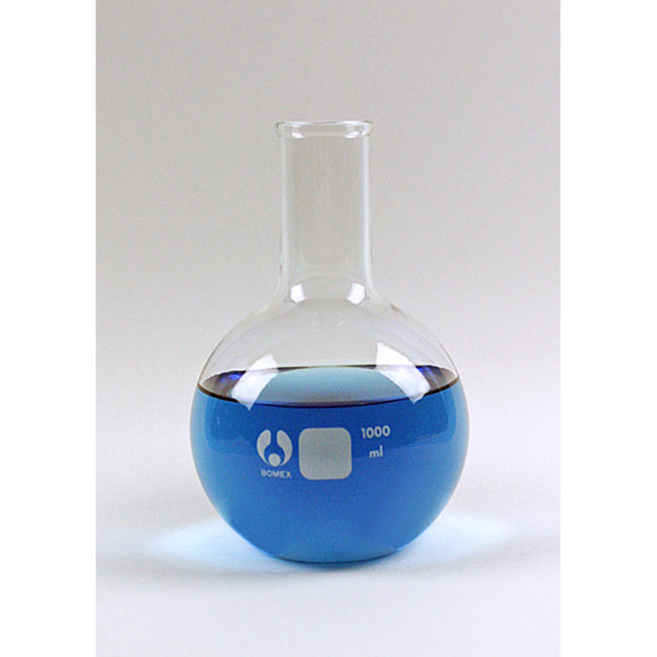 Florence Flat Bottom Flask 1000 mL - Avogadro's Lab Supply