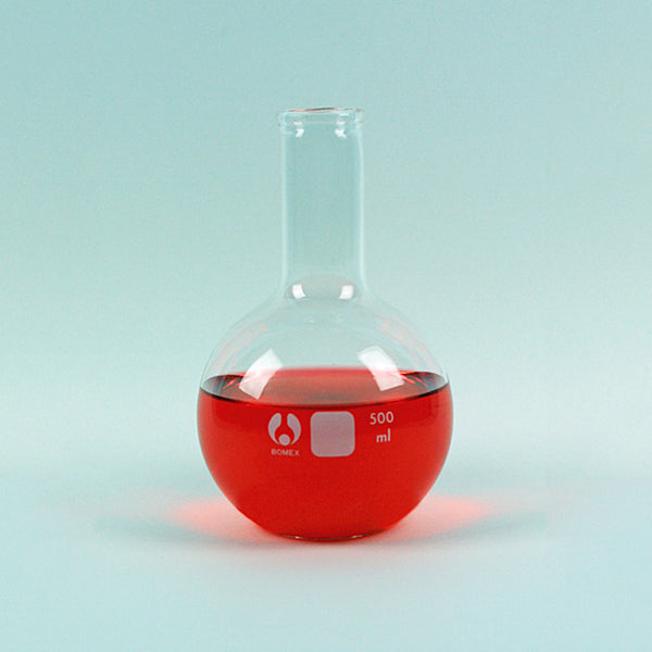 Florence Flat Bottom Flask 500 mL - Avogadro's Lab Supply