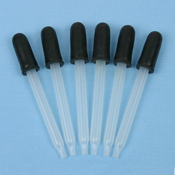 3 inch Plastic (LDPE) Eye Dropper (count 6) - Avogadro's Lab Supply