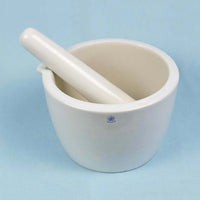 Deep Form Porcelain Mortar and Pestle 1900 mL - Avogadro's Lab Supply