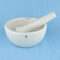 Porcelain Mortar and Pestle 5" - Avogadro's Lab Supply