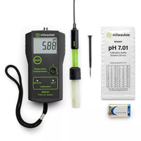 Milwaukee MW101 Digital pH meter w/ Calibration Solution - Avogadro's Lab Supply
