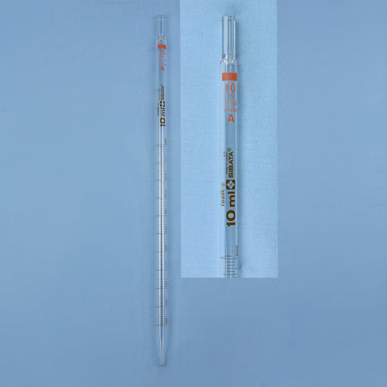 Sibata Mohr Measuring Pipet 10 mL - Avogadro's Lab Supply