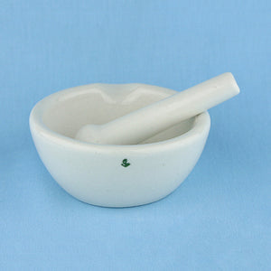 Porcelain Mortar and Pestle 4" - Avogadro's Lab Supply