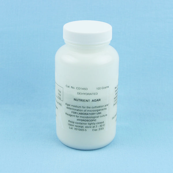 Dehydrated Nutrient Agar 100 g - Avogadro's Lab Supply