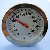 2" Dial Thermometer 0 to 220 F w/ 8" Stem - Avogadro's Lab Supply